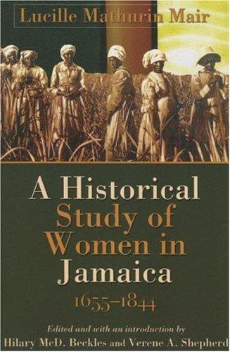 Cover of Historical Study of Women in Jamaica, 1655–1844